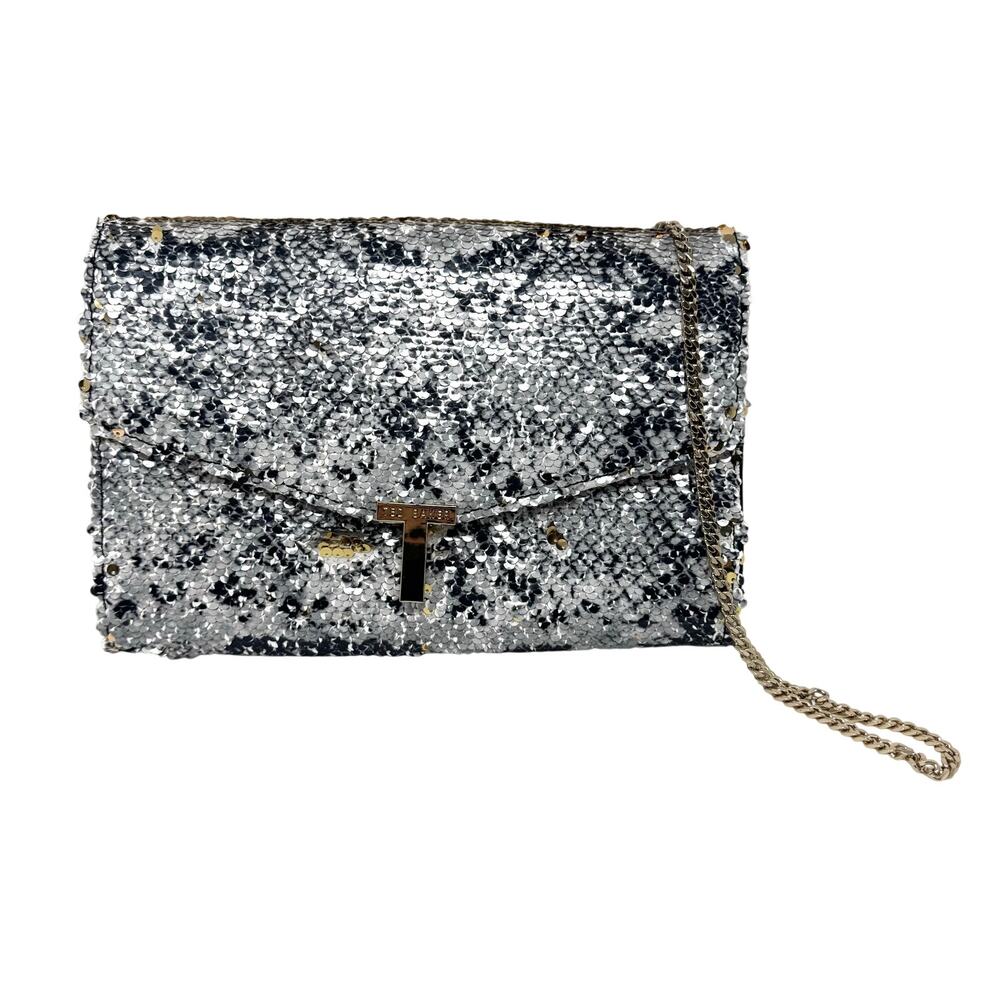 Ted Baker Johana snake sequin T-clutch bag NWT